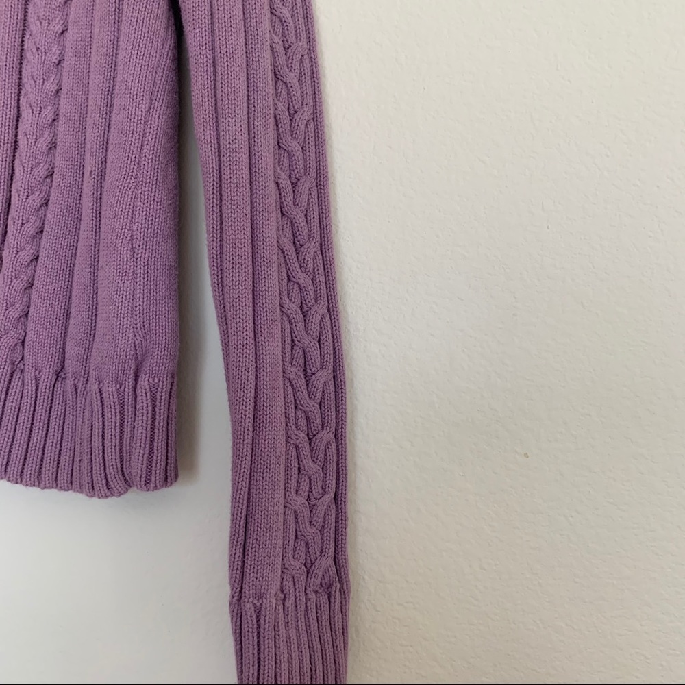 Van Heusen Long Sleeve Purple Crewneck Sweater - Picture 3 of 6